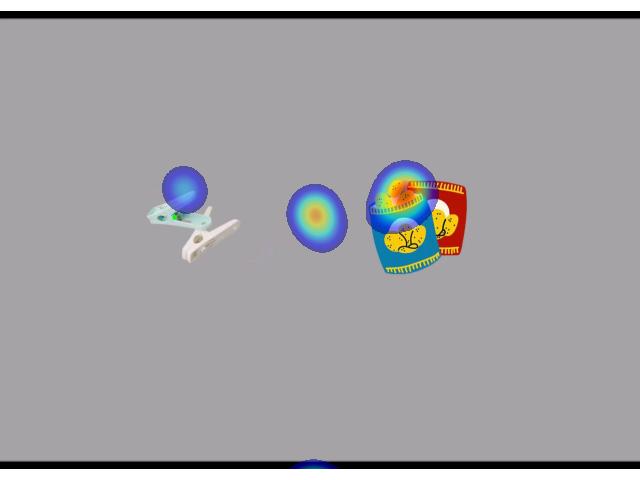 Heat map of a frame at (b) after the second intervention